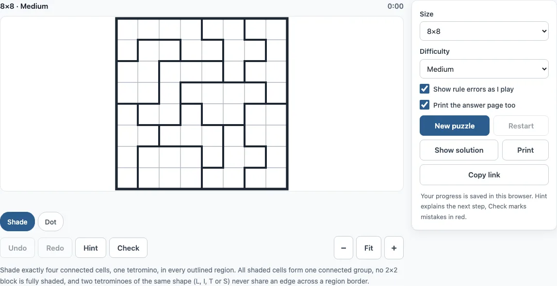 Lits puzzle example