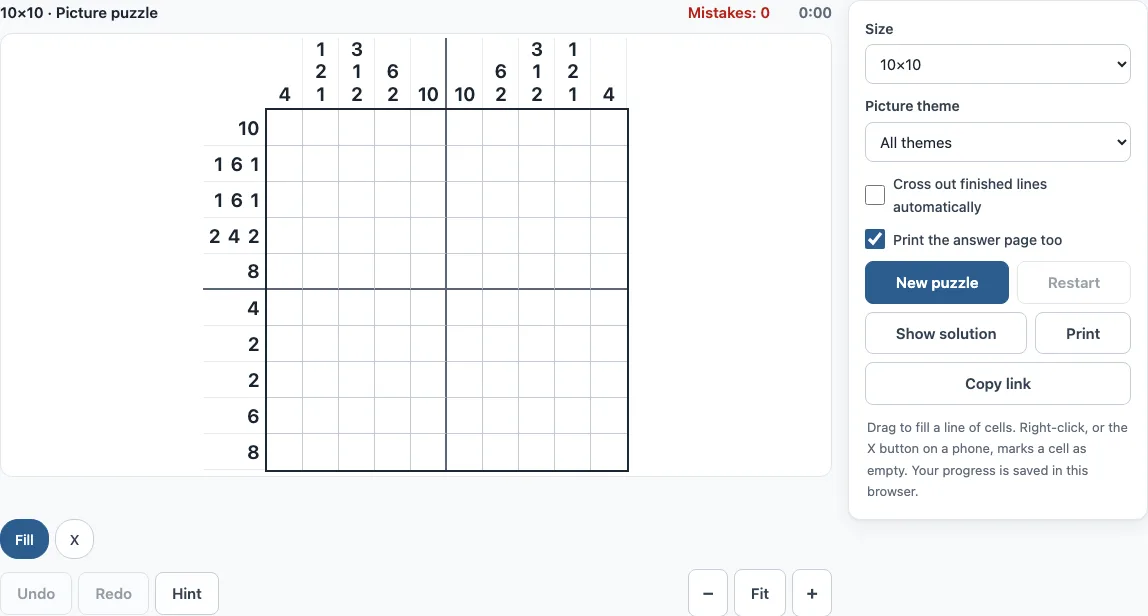 Picross example